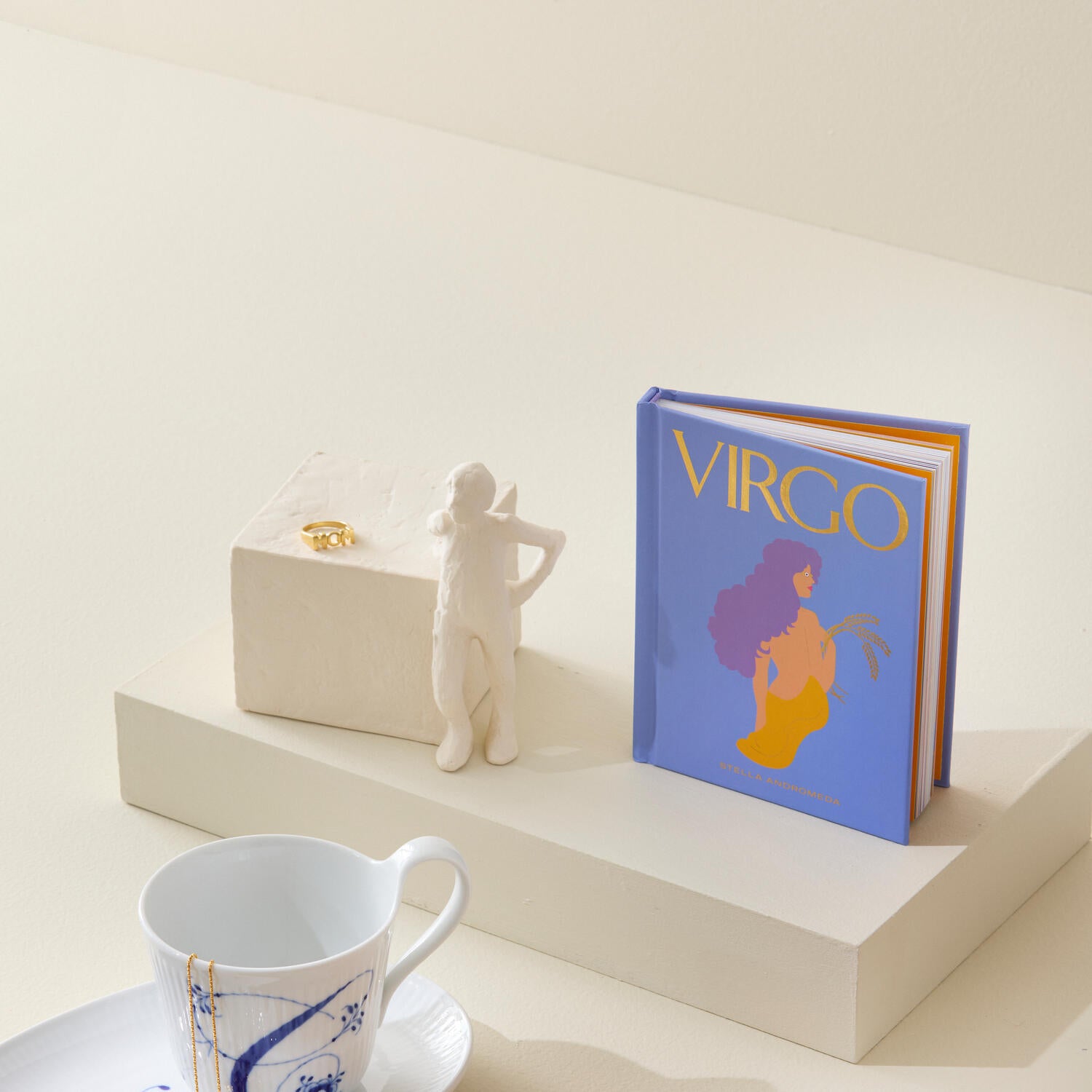 Astro Skorpion, hvid - H12 cm.